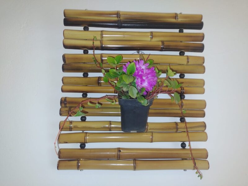 suporte de bambu para plantas