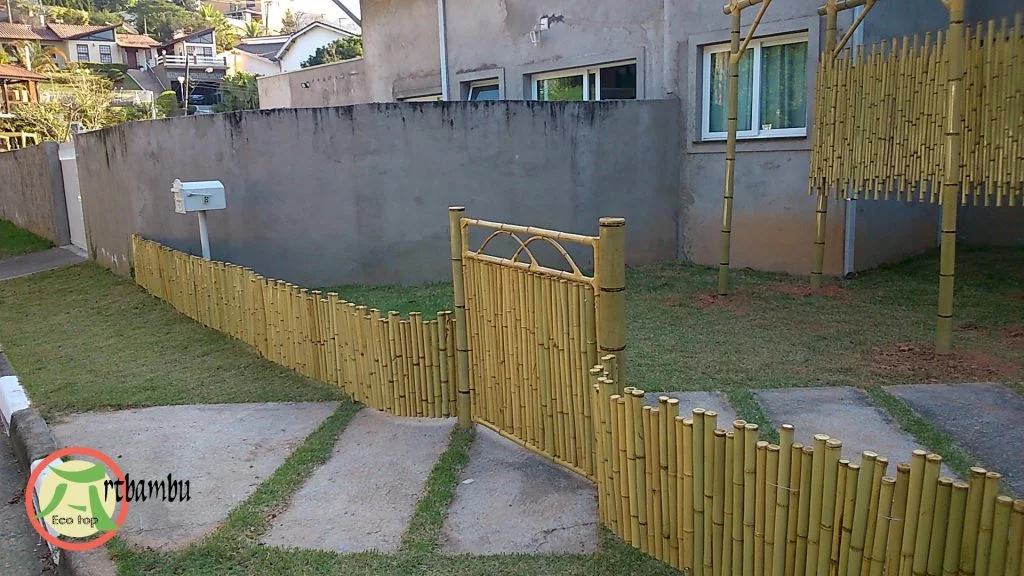 Cerca De Bambu Fracionada Cor Natural Castelinho