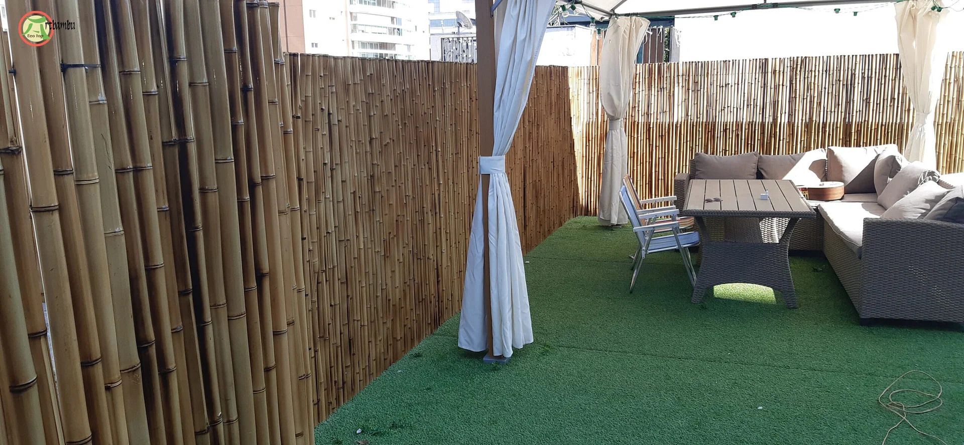 Cerca De Bambu Fracionada. - Imagem 3