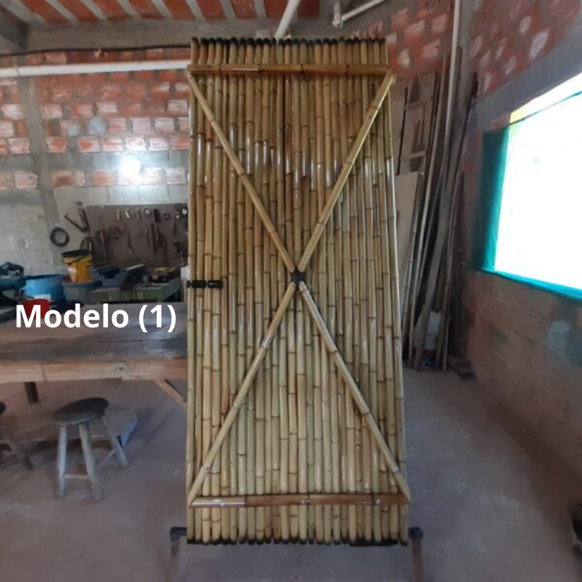 Porta de bambu cana da índia tratada. 1 Porta De Bambu Modelo 1