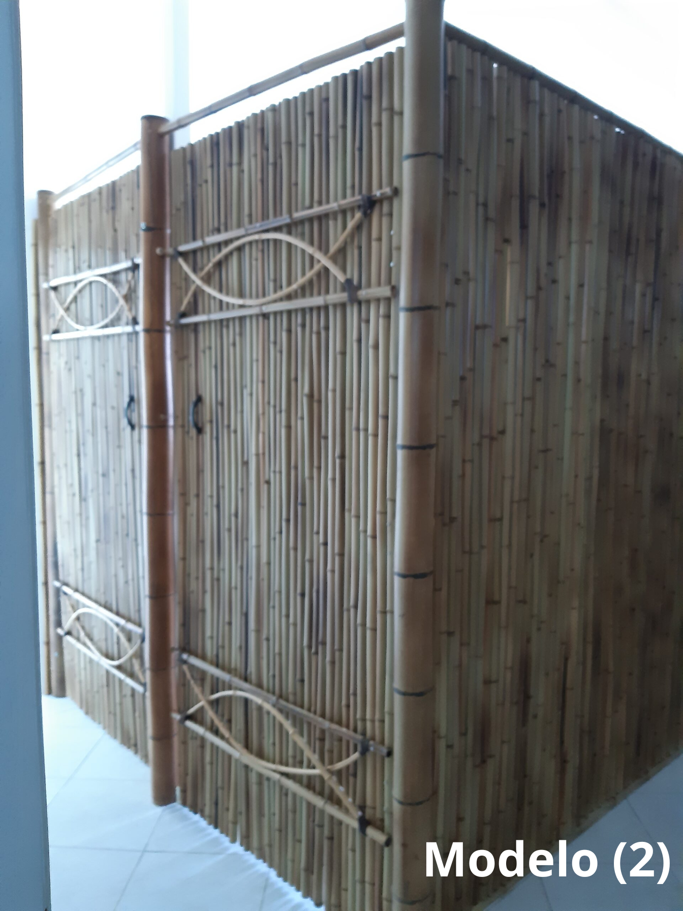 Porta de bambu cana da índia tratada. 2 Porta De Bambu Modelo 2