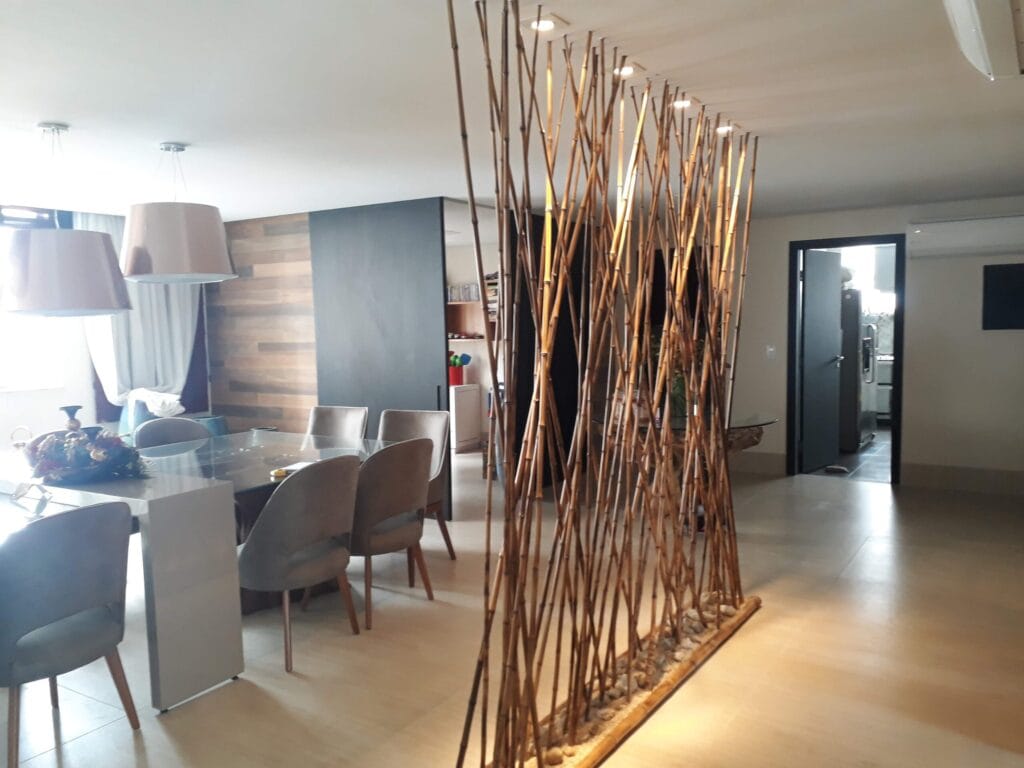 decoração com bambu